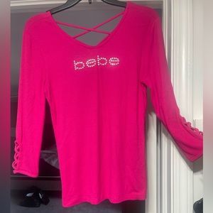 Bebe pink blouse